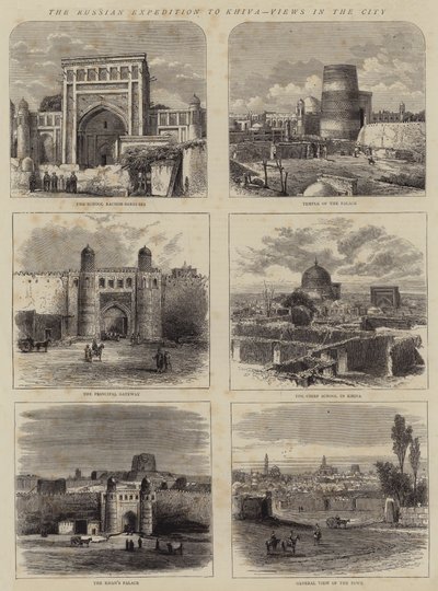 La expedición rusa a Khiva, vistas en la ciudad de Walter Granville Smith
